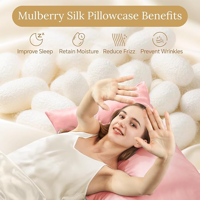 Mulberry Silk Cooling Pillowcase - King
