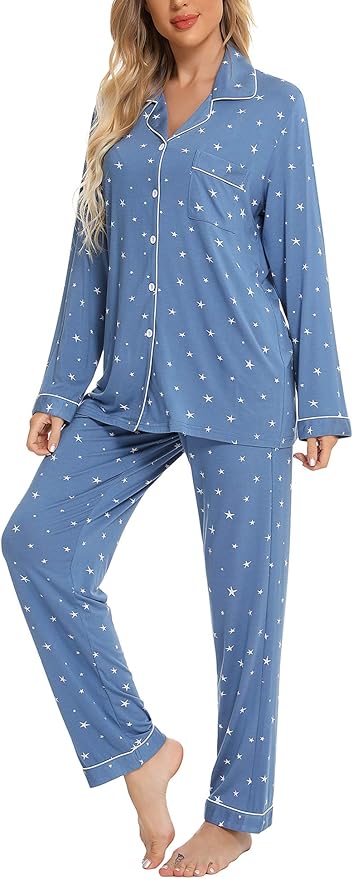 Women's Pants Pajama Set - Long Sleeve - 2 Piece