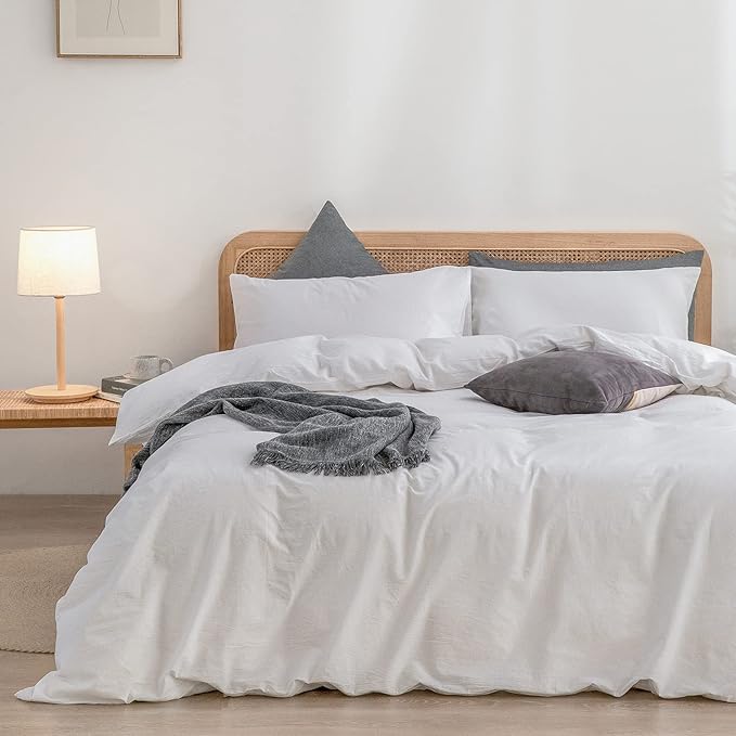 Linen Duvet Cover Set - King - 3 Piece
