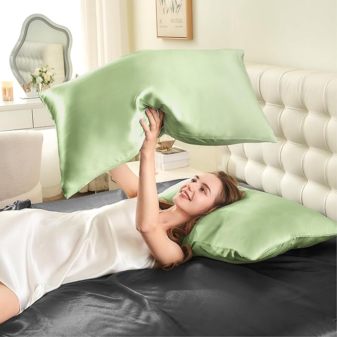 Mulberry Silk Pillowcase Set - King - 2 Pack - 2 Piece