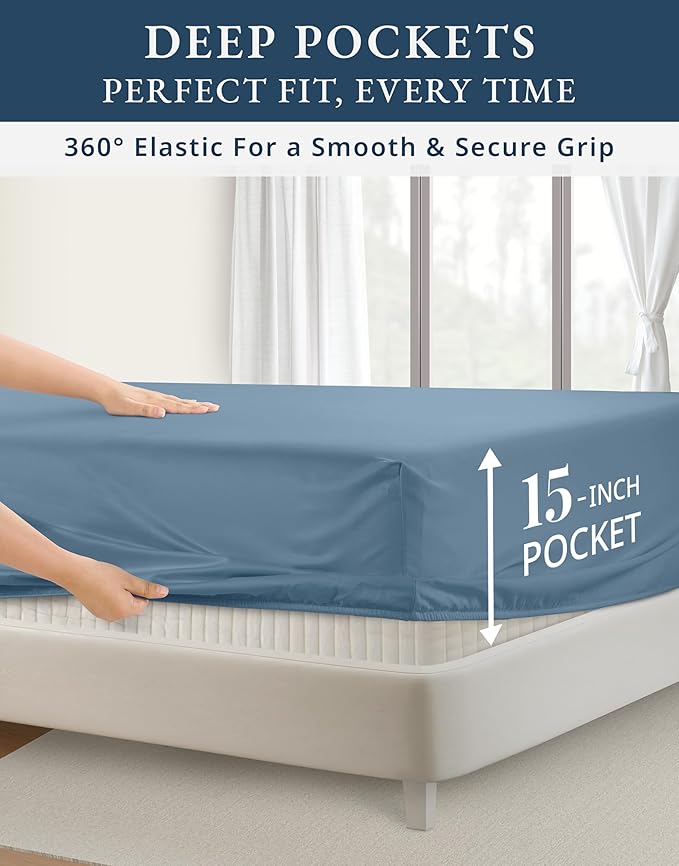 Linen Bed Sheet Set - King
