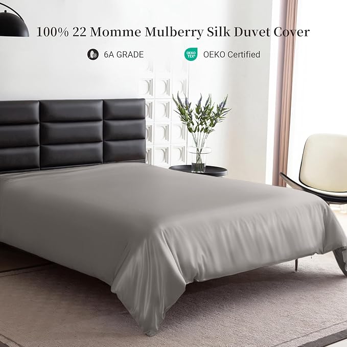 Mulberry Silk Cooling Duvet Cover - King