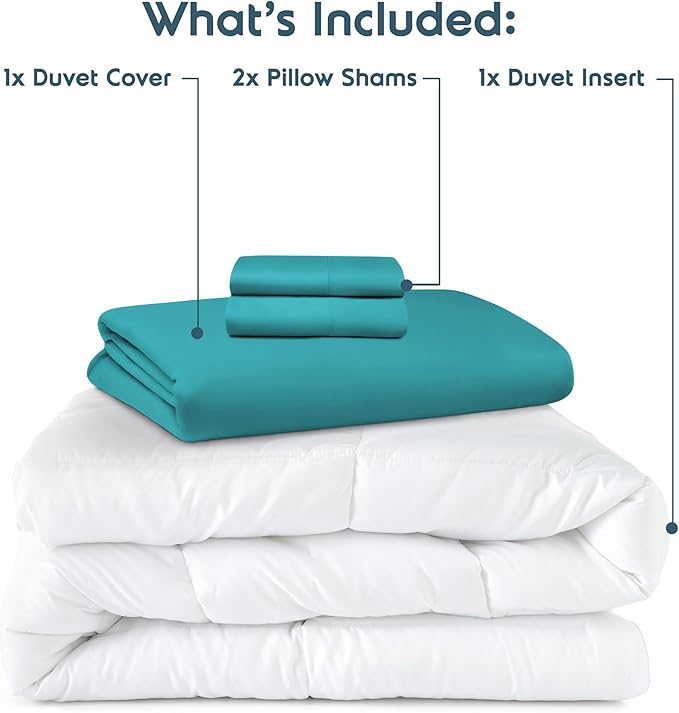 Down Alternative Duvet Cover Set - King - 4 Piece