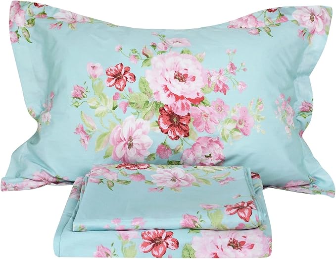 100% Cotton Bed Sheet Set - Queen - 4 Piece