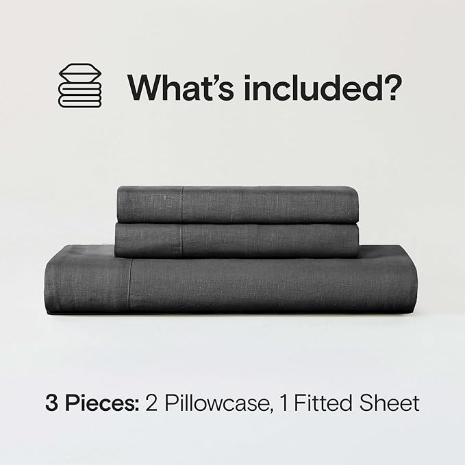 Linen Cooling Bed Sheet Set - Full - 3 Piece