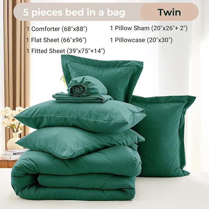 Comforter Set - Twin - 5 Piece