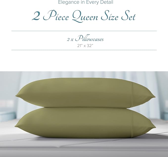 Linen Cooling Pillowcase Set - Queen - 2 Piece