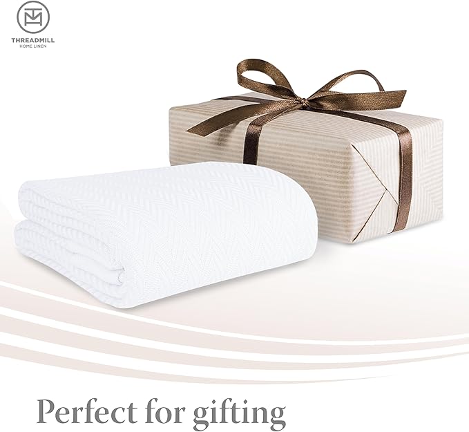 100% Cotton Blanket - Queen - 90 x 92 in
