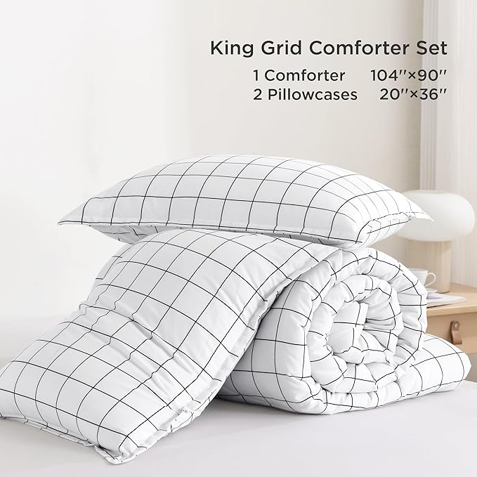 Comforter Set - King - 104 x 90 in - 3 Piece