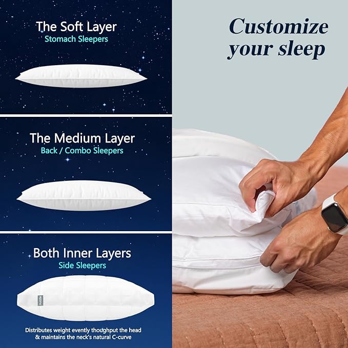 Cooling Bed Pillow - Standard - 4 Piece