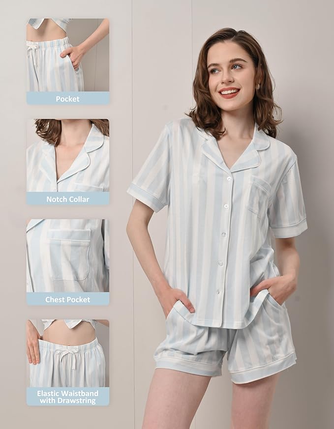 Women's 100% Cotton Pajama Set - 2 Piece