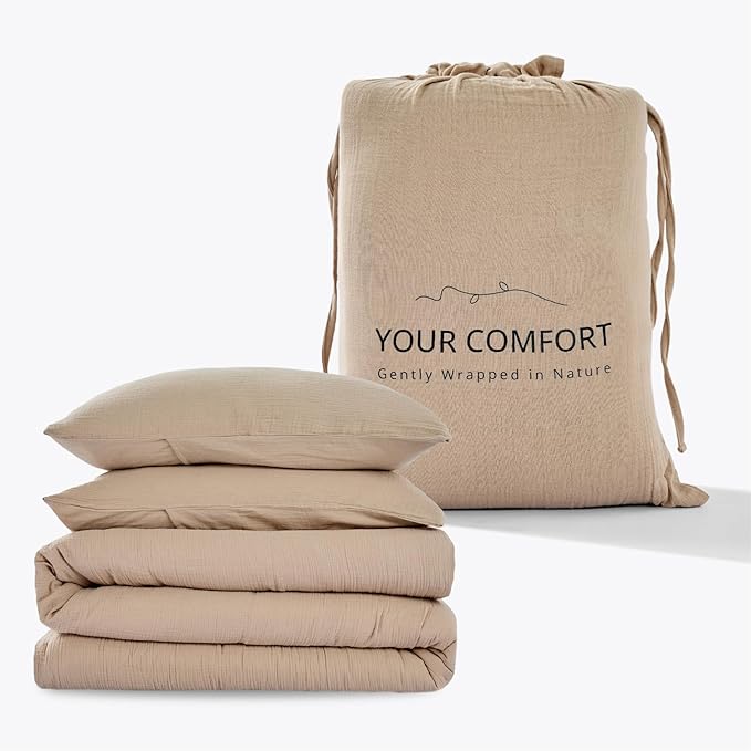 Linen Duvet Cover Set - Twin - 3 Piece
