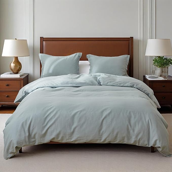 Linen Duvet Cover Set - Full - 3 Piece