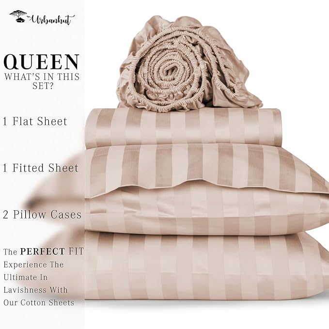 Bed Sheet Set - Queen - 16 in Deep Pocket - 4 Piece