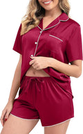 Women's Shorts Pajama Set - Short Sleeve - 2 Piece