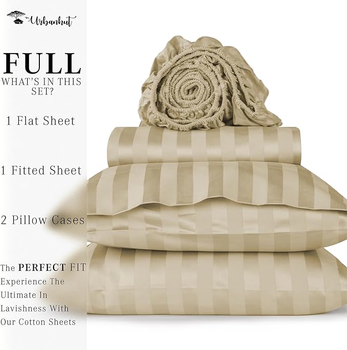 Bed Sheet Set - Full - 16 in Deep Pocket - 4 Piece