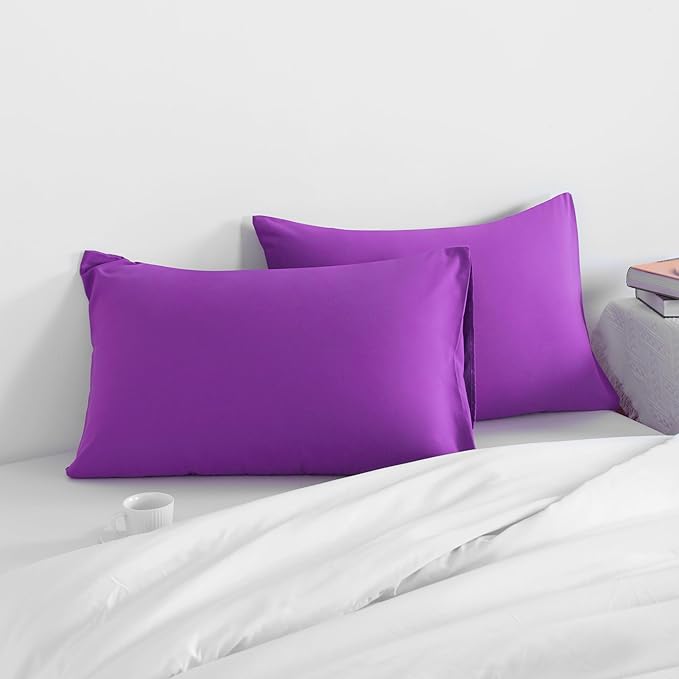 Microfiber Pillowcase Set - 14 x 20 in - 2 Pack - 2 Piece