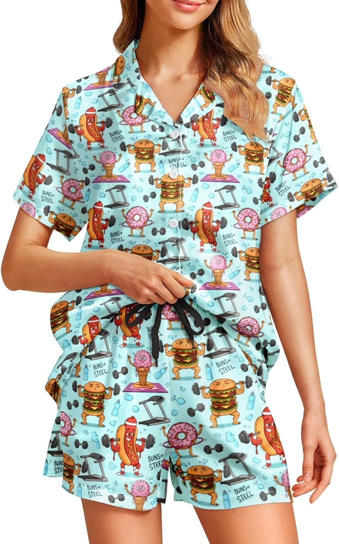 Women's Pajama Set - Short Sleeve - 2 Piece