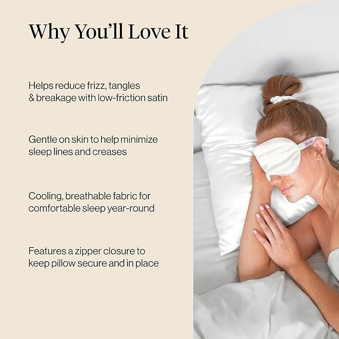 Satin Cooling Pillowcase Set - Queen - 2 Piece