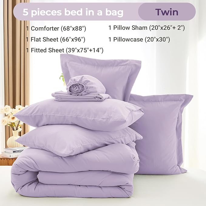 Comforter Set - Twin - 5 Piece
