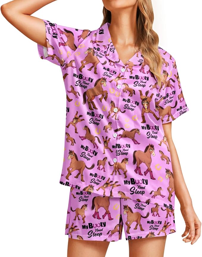 Women's Pajama Set - Short Sleeve - 2 Piece