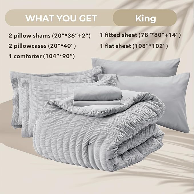 Comforter Set - King - 7 Piece