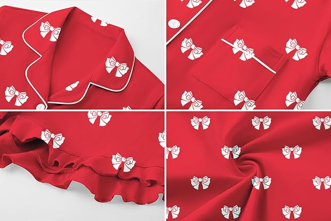 100% Cotton Shorts Pajama Set - Short Sleeve - 2 Piece