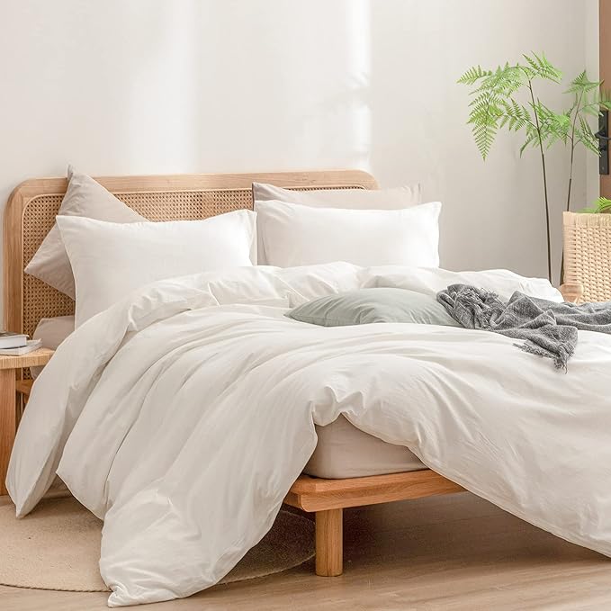 Linen Duvet Cover Set - King - 3 Piece