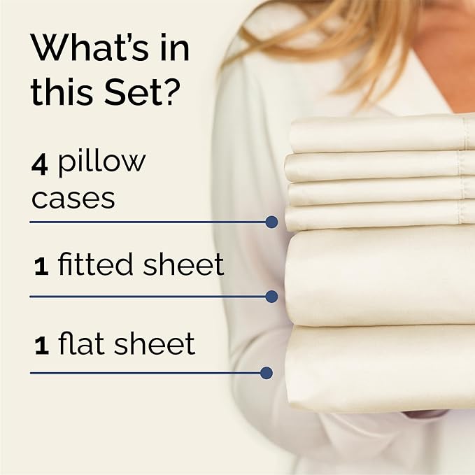 Cooling Bed Sheet Set - Queen - 6 Piece