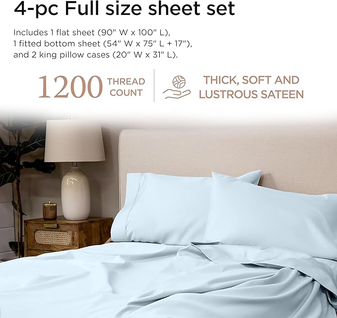 Bed Sheet Set - Full - 4 Piece