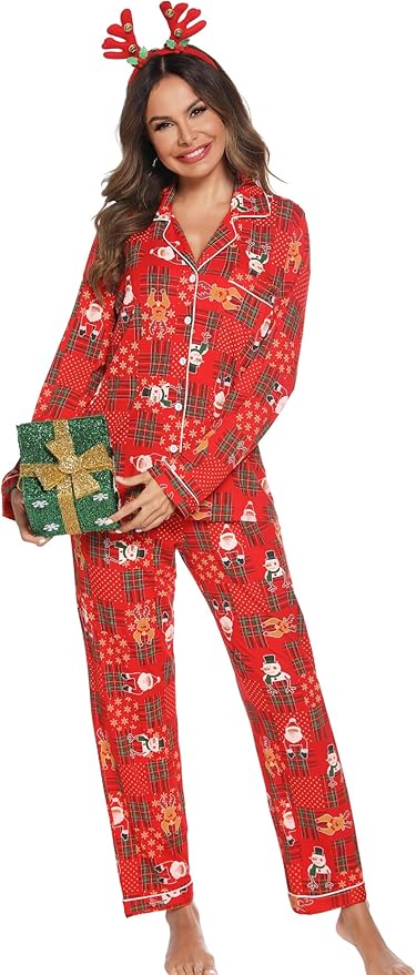 Women's Pants Pajama Set - Long Sleeve - 2 Piece