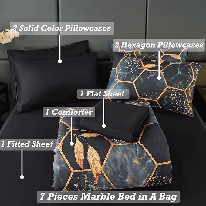 Comforter Set - Queen - 7 Piece