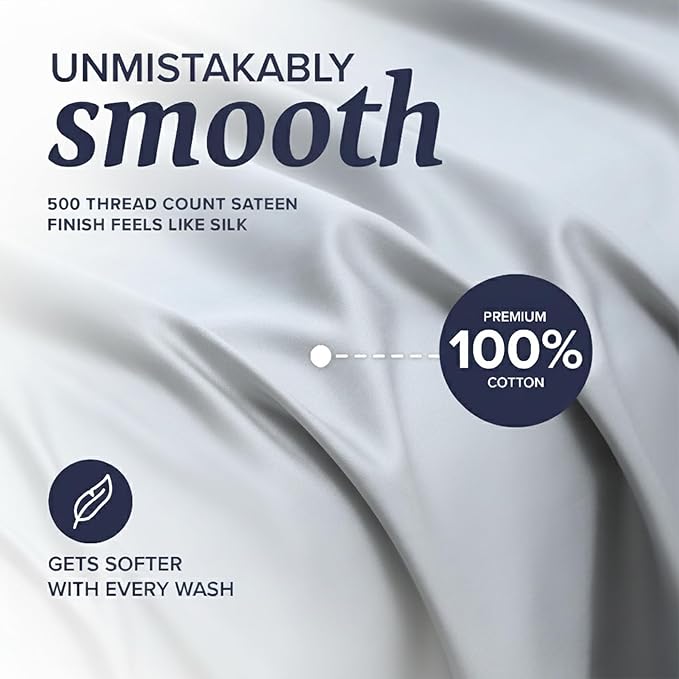 100% Cotton Bed Sheet Set - Twin XL - 3 Piece