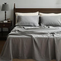 Linen Bed Sheet Set - Twin - 3 Piece