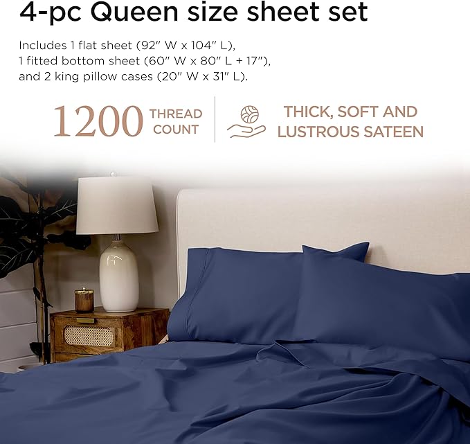 Bed Sheet Set - Queen - 4 Piece