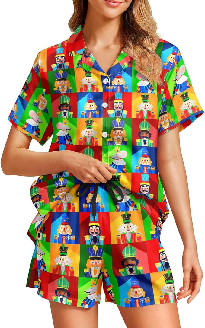 Women's Pajama Set - Short Sleeve - 2 Piece