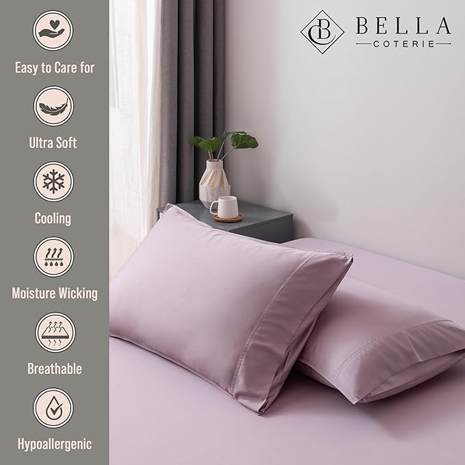 Bamboo Cooling Pillowcase Set - Queen - 2 Piece