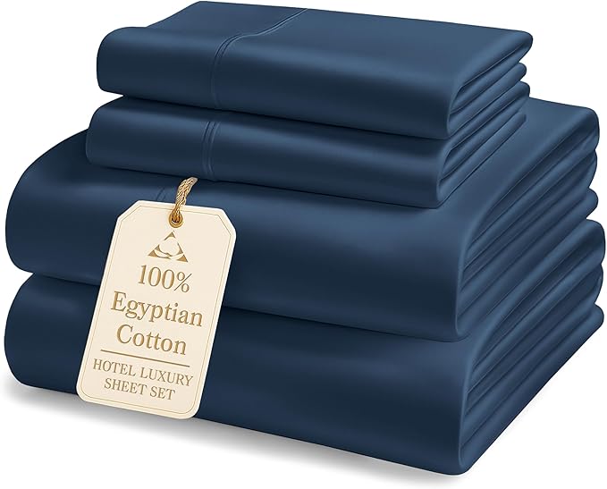 100% Cotton Cooling Bed Sheet Set - King - 15 in Deep Pocket