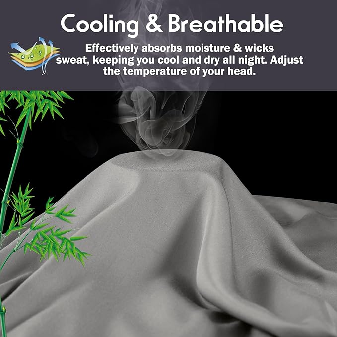 Bamboo Cooling Pillowcase Set - King - 2 Pack