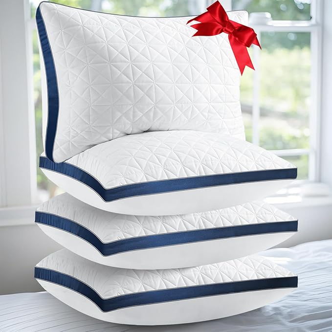 Down Alternative Cooling Bed Pillow - Standard - 4 Pack