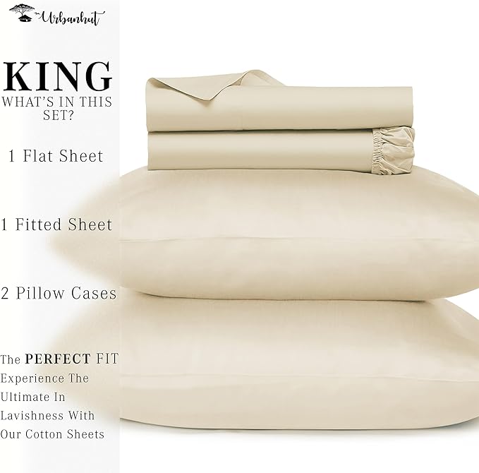 Bed Sheet Set - King - 4 Piece