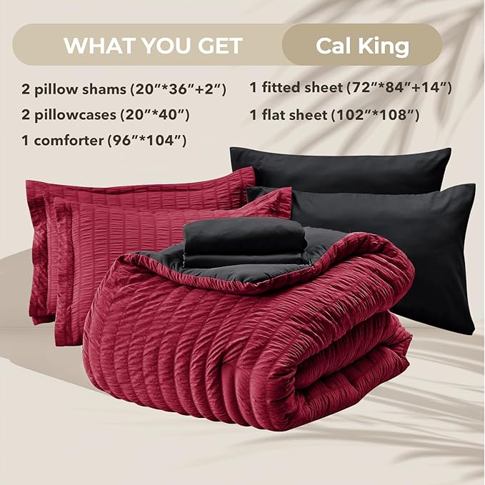 Comforter Set - California King - 7 Piece