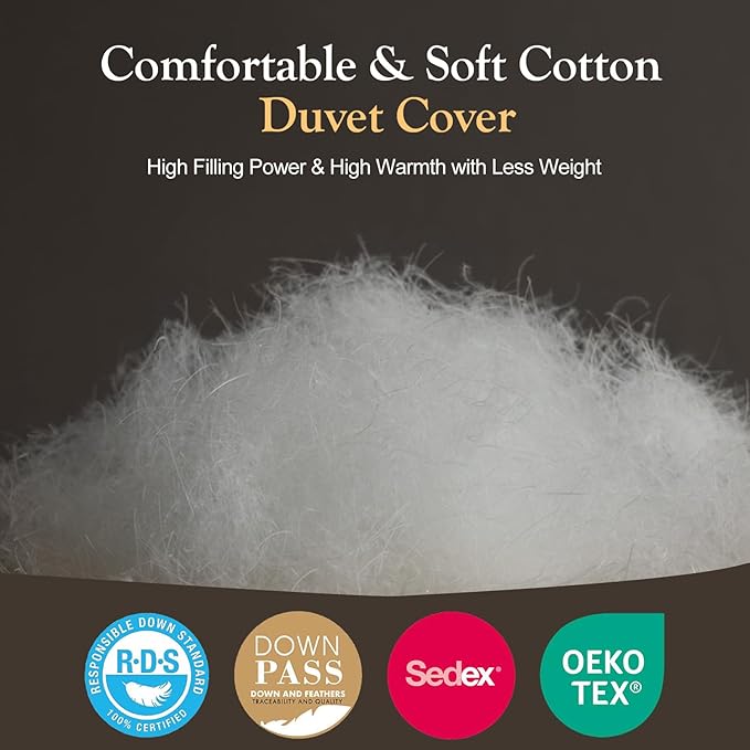 100% Cotton Duvets Down Comforter - King
