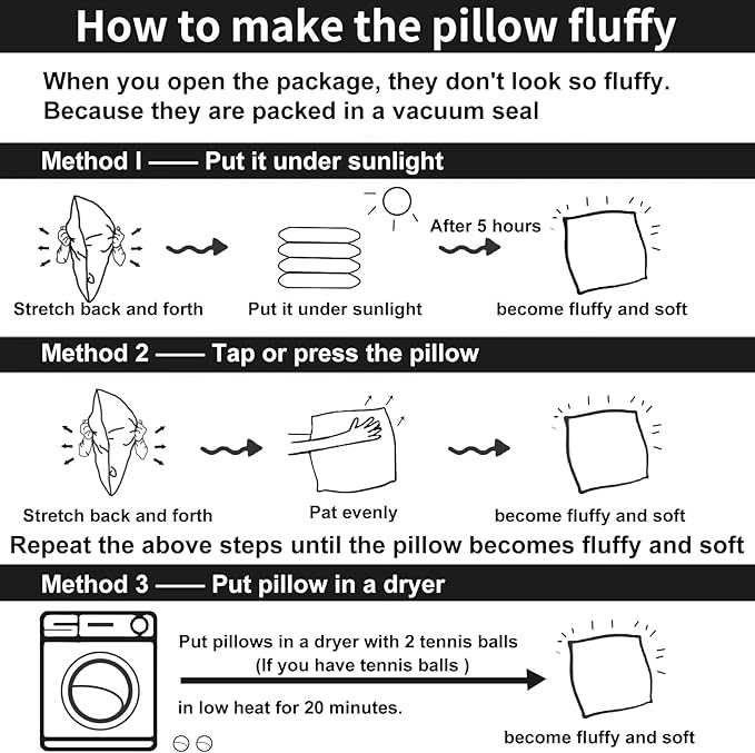 Down Alternative Bed Pillow - King - 20 x 28 in