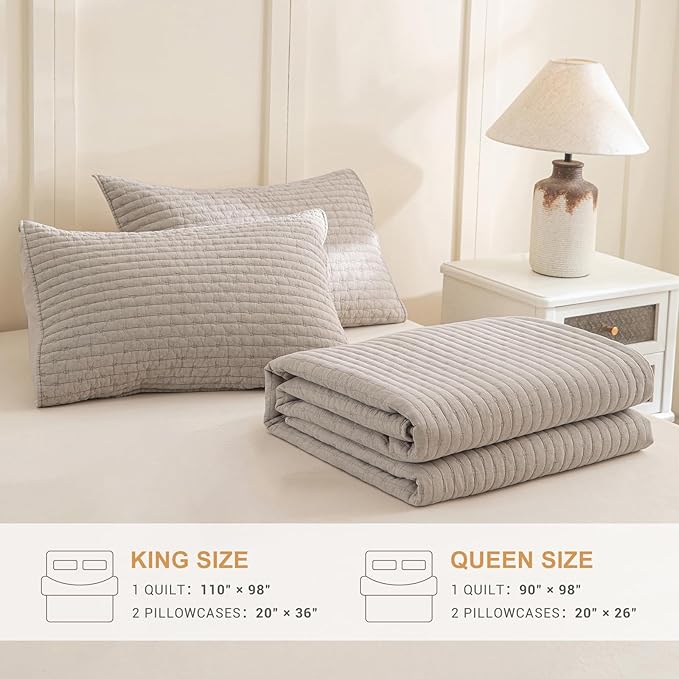 Linen Bedding Set - Queen - 3 Piece