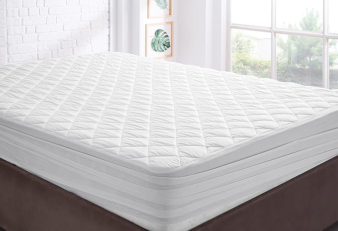 100% Cotton Mattress Protector - Queen - 14 in Deep Pocket