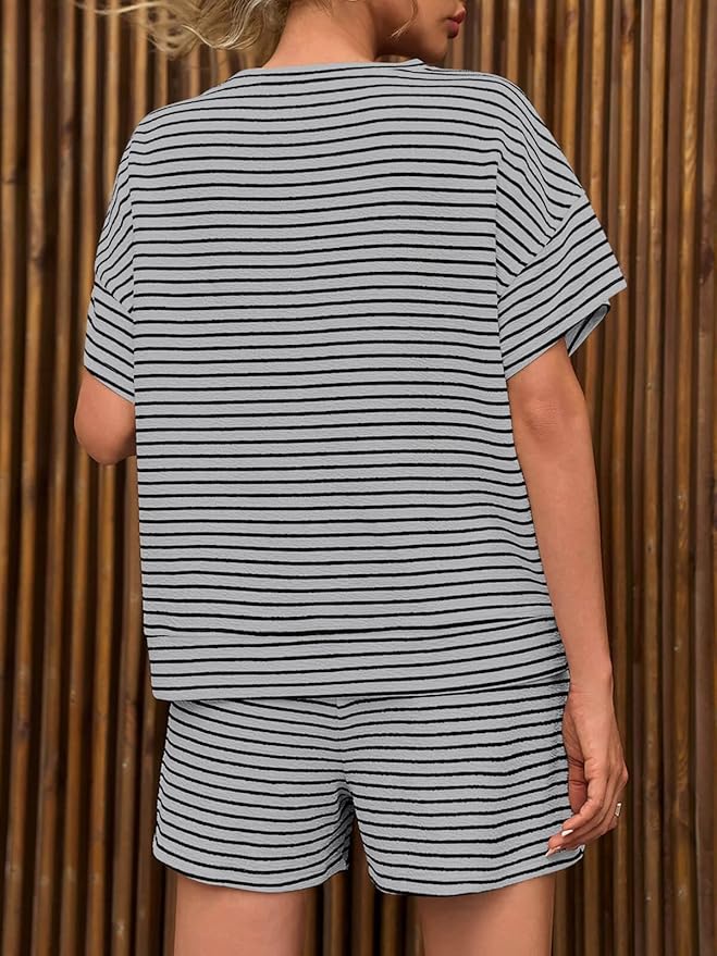 Shorts Pajama Set - Short Sleeve - 2 Piece