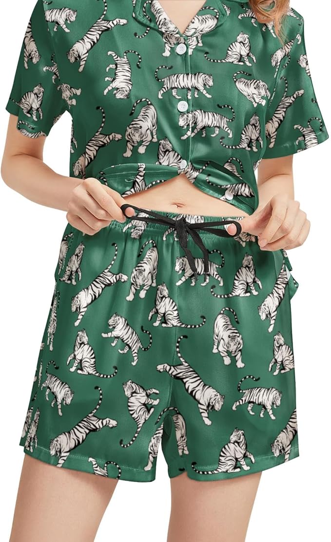 Women's Pajama Set - Short Sleeve - 2 Piece