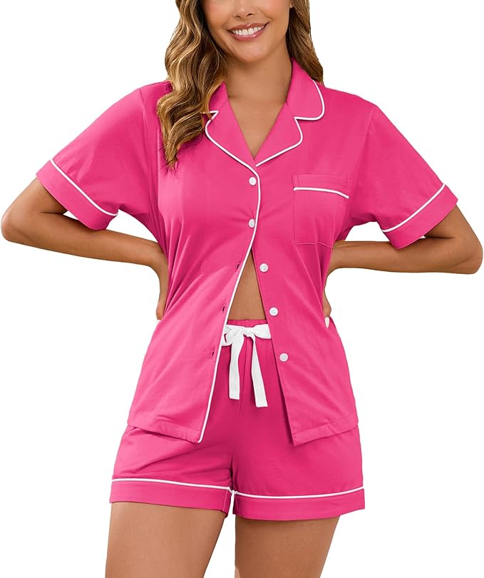 Women's Pajama Set - Short Sleeve - 2 Piece