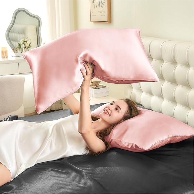 Mulberry Silk Cooling Pillowcase - King - 20 x 40 in